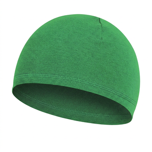 Unisex Solid Color Skull Cap 100% Polyester <b>Flat</b> Knitted Outdoor Casual <b>Hat</b> for Adults 56-58CM Head Circumference - Product Image 2