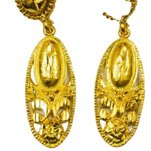 Latest Trendy Punk Style 18K Gold Plated Leaf Wings Pendant Earrings Chic <b>Studs</b> Jewellery for Girls Women for Weddings Parties - Product Image 1