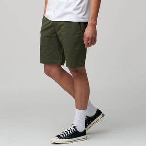 Shorts Chino Homme en Coton Sergé Tricoté, Taille Mi-Haute, Style Safari, Longueur Genou, Coupe Slim, Respirant, Personnalisable OEM, Vente en Gros - Product Image 3