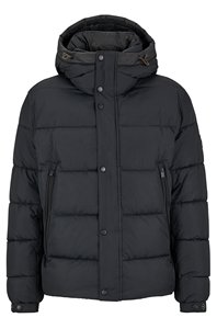 Designer Men's Winter <b>Hooded</b> Puffer <b>Jacket</b> Zipper Print <b>Soft</b> <b>Shell</b> Waterproof Windproof Thick - Product Image 4