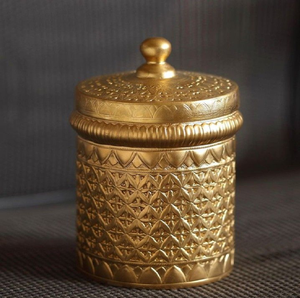 Classic Four Polished Brass Pantry Food <b>Canisters</b> with Flip Top Lids Moisture-proof Available Wholesale Prices. - Product Image 5
