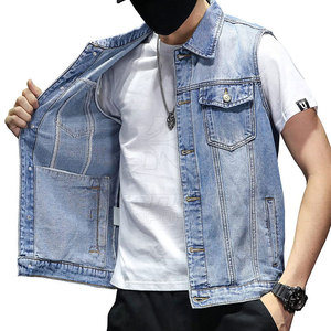 Chaleco Vaquero de Invierno para Hombre, Estilo Casual, Transpirable, 100% Algodón, Corte Regular - Product Image 5