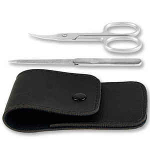 Kit de manucure, limes à ongles, ciseaux, coupe-cuticules, instruments de pédicure en acier inoxydable - Product Image 5