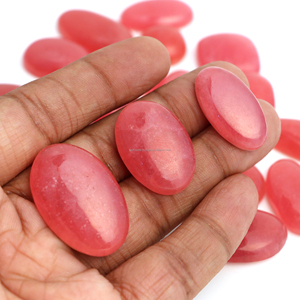 Natural <b>Pink</b> Rhodochrosite Loose Gemstone Cabochon Pear Round Cut Jewelry Making Rings Pendant Wholesale Radha Arts - Product Image 4