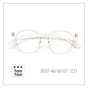 ทามทาม รุนเนอร์กรอบแว่นสายตาแบบเต็มขอบ 2057 48-18-137 C7 สำหรับผู้ใหญ่ทุกเพศ สีทึบ น้ำหนักเบา - Product Image 2