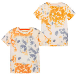 Camiseta Tie Dye para Hombre, Algodón Premium, Cuello Redondo, Manga Corta, con Patrón de Color Personalizado para Moda Casual Urbana - Product Image 5