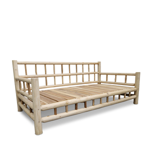Canapé 3 places scandinave en teck écologique gonflable Gubuk Bali 200x100x75 pour salon et maison - Product Image 2