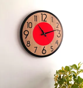 Premium Natural Wooden <b>Clock</b> Wholesale Rate Stylish <b>Wall</b> <b>Clock</b> for Living Room <b>Bedroom</b> Office and Decoration - Product Image 5