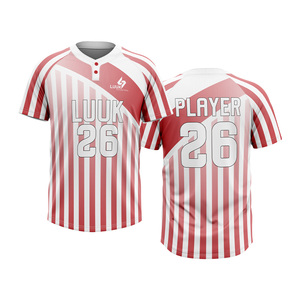 Maillots de baseball personnalisés imprimés numériquement, 100 % polyester, respirants, séchage rapide, évacuation de l'humidité, maillots d'équipe de baseball universitaire - Product Image 6