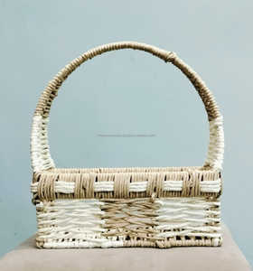 Wholesale Price Square Jute & Metal Hand Woven Storage <b>Basket</b> Hanging Design Eco-Friendly Modern Multi-functional for Home Use - Product Image 5
