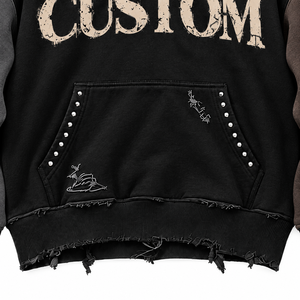 Sudadera con Capucha y Logotipo Personalizado, Unisex, Corte Holgado, Estilo Urbano, con Bolsillo, Forro Polar, Manga Regular, 100% Algodón, Invierno, 370g - Product Image 4