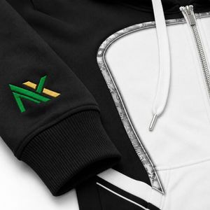 Sudadera con capucha y cremallera con logo personalizado para hombre, sudadera bordada de marca, chaqueta de equipo de esports, ropa urbana, venta al por mayor de fábrica OEM - Product Image 4