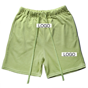 Shorts de sport à séchage rapide pour hommes, shorts de course et d'entraînement avec poches zippées, respirants, en mélange de coton, vêtements de sport - Product Image 1