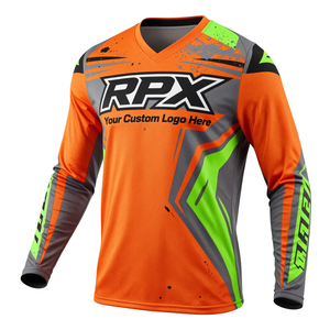 Jersey de Motocross Sublimado Personalizado de Alta Calidad, Impermeable, Cortavientos, de Secado Rápido y Transpirable - Product Image 2