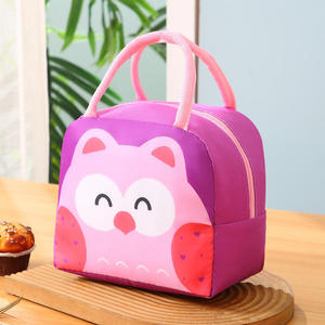 Portable Insulated <b>Lunch</b> <b>Bag</b> with Cute Animal Print Thermal Cooler Tote for School Kids and Office Work Daily Use - Product Image 6