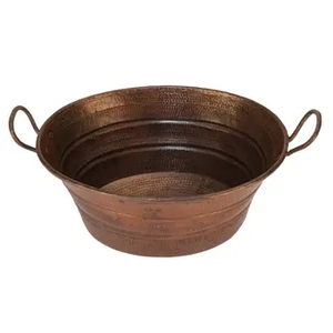 Hand Hammered Rectangular Copper Sink Antique Finish Drop In Kitchen Bathroom Basin Pure Copper Countertop Plumbing Fixture - Product Image 5
