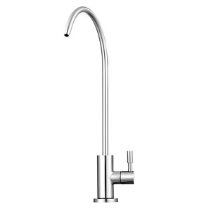 Rubinetto per Osmosi Inversa Senza Piombo, Valvola ad Arco Alto in Ottone Massiccio, Rubinetto da Cucina in Acciaio Inox per Acqua Filtrata Potabile - Product Image 4