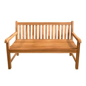 Banco de Jardín de Madera de Teca INDOTEAK, Diseño Moderno y Minimalista, Resistente al Agua, para 2 Personas, Ideal para Apartamentos, Hoteles y Parques - Product Image 2