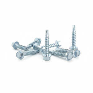 Hex Head Zinc Plated Carbon Steel <b>Screws</b> Coarse Thread Class 4.8 & 6.8 Inch Fasteners - Product Image 4