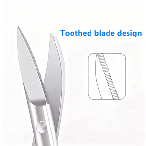 Tijeras Dentales Manuales de Grado Profesional para Coronas y Puentes, Tijeras de Corte Superficie 4.8, Tijeras Médicas para Aplicaciones Médicas, Aprobadas por ISO - Product Image 5