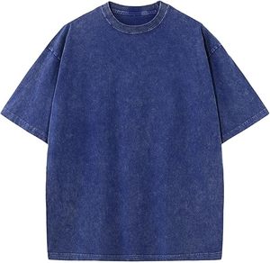 Camisetas extragrandes de alta calidad con lavado ácido, precios asequibles, transpirables y cómodas, camisetas unisex HECHAS POR HS - Product Image 4