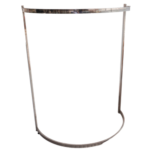 Porte-vêtements pliable moderne Bros Display en métal chromé, portable, robuste, amovible, OEM ODM Vietnam - Product Image 1