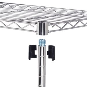 Scaffale in Ferro Cromato a 5 Ripiani, Dimensioni 180*90*35, per Organizzazione Domestica e Ufficio - Product Image 5