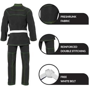 Proveedor de Ropa de Kung Fu, Uniformes de Judo y BJJ, Kimonos de Jiu-Jitsu, Elásticos, Transpirables y Duraderos, de Poliéster/Algodón, Servicio OEM - Product Image 6