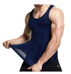 <b>Men's</b> Burgundy Compression Tank Top O-Neck Sporty Style Quick Dry Knitted Solid Color Gym <b>Singlet</b> Custom Design <b>Men</b> Gym Workout - Product Image 6