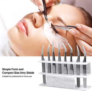 Professional High Quality Customizable Stainless Steel Eyebrow Tweezers 3D Volume Extension Grafting <b>Makeup</b> <b>Tools</b> Handmade - Product Image 4