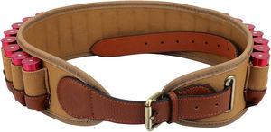 Porte-cartouches de chasse 20GA et 12GA, bandoulière pour munitions avec pochettes MOLLE - Toile et cuir 10x/6x - Product Image 2
