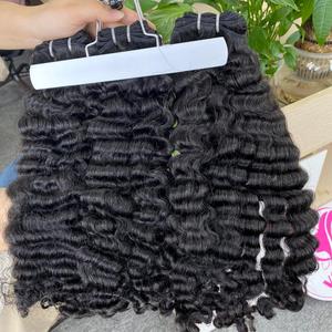 Paquete de cabello de trama de lujo Hotrend Color natural Cabello ondulado vietnamita Trama de piel frontal de encaje de extensiones de cabello crudo de Vietnam - Product Image 2