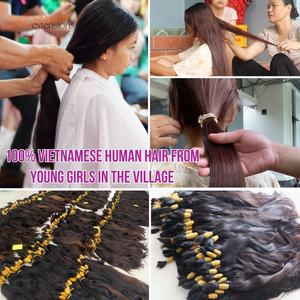 Extensiones de cabello de trama alineadas con cutícula de alta calidad Color personalizable Sin enredos Sin desprendimiento Precio al por mayor Directamente de fábrica - Product Image 6