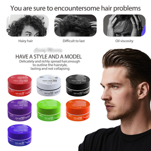 Hot Sale Multi-Color Aqua Hair Wax Long-Lasting Hold for <b>Edge</b> Control Styling Gel Wax for Men Women Full Force Maximum Pomades - Product Image 5