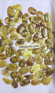 Lot de cabochons en opale verte naturelle de qualité supérieure, formes variées, pierres précieuses en vrac pour la fabrication de bijoux et de pendentifs, idéal pour un cadeau d'anniversaire - Product Image 2