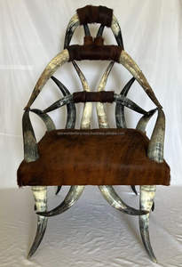 เก้าอี้ควายวัวแตร เฟอร์นิเจอร์ที่ไม่ซ้ําใคร การออกแบบการตกแต่งร่วมสมัย ที่นั่งศิลปะ เก้าอี้หรูหรา เฟอร์นิเจอร์ประติมากรรม - Product Image 5