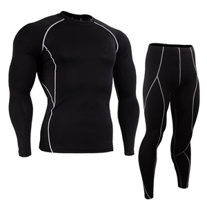 Conjunto Deportivo de Compresión para Hombre OEM ODM, de Alta Elasticidad, Secado Rápido, para Correr, Entrenamiento, Gimnasio, Ropa Deportiva - Product Image 1