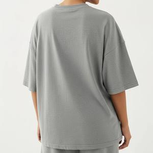Camisetas de Mujer al por Mayor, Personalizadas, Lavadas, Oversize, con Hombros Caídos, Estilo Urbano, con Logotipo Personalizado, de Secado Rápido, Ecológicas, OEM - Product Image 3