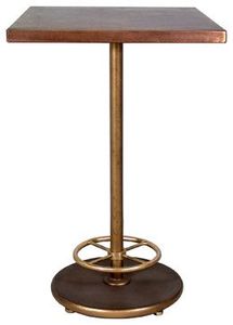 Mesa de Bar Moderna con Reposapiés, Base de Metal, Tapa Redonda y Cuadrada, Mesa de Pub para Cafetería, Restaurante y Bar, Uso Interior y Exterior - Product Image 3