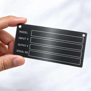 Placa de Metal con Logotipo Personalizado, Placa de Identificación Grabada para Maquinaria y Equipos Eléctricos, Directo de Fábrica - Product Image 1