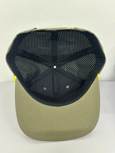 High Quality Custom Sports Hat 5 Panel Snapback <b>Waterproof</b> Lightweight Nylon <b>Cap</b> with Laser Cut Perforated Mesh Back Outdoor Hat - Product Image 5