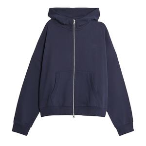 Sweats à capuche zippés d'hiver pour hommes, 100 % coton, personnalisés, de haute qualité, écologiques et coupe-vent - Product Image 1