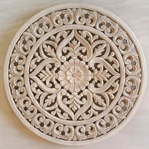 Dernier panneau mural en bois sculpté, design antique, finition parfaite et taille standard. - Product Image 1