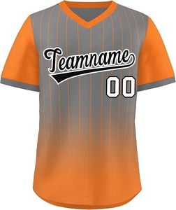 Camiseta de béisbol personalizada con cuello en V, camisetas de béisbol con rayas deportivas estilo Hip Hop, nombre y número personalizados para hombres/mujeres/jóvenes - Product Image 5