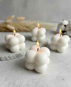 Vela Aromática Hecha a Mano con Cera de Soya Natural en Forma de Cubo, con Aroma Duradero y Combustión Limpia, para Decoración del Hogar y Eventos - Product Image 2