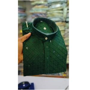 นำเสนอชุดคุรตะปิจามาสำหรับผู้ชาย ดีไซน์ใหม่ ลุคหรูหรา เหมาะสำหรับงานแต่งงานและงานเฉลิมฉลอง ผลิตจากผ้าเรยอนคุณภาพพรีเมียม - Product Image 1