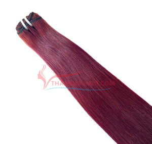Super Double Colors Bone Straight Vietnamese Hair Bonestraight High Quality No-Shedding Human Hair Extensions <b>Wig</b> - Product Image 3