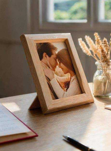 กรอบรูปไม้วอลนัท สไตล์เรียบง่าย สร้างสรรค์ สำหรับแขวนผนังและตั้งโชว์ ตกแต่งบ้าน - Product Image 2