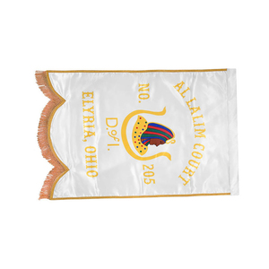 OEM Embroidered Customized and Hand Embroidered <b>Hanging</b> Flags Wholesale Embroidered Flag Banners Pennants Silk & <b>Wire</b> - Product Image 4