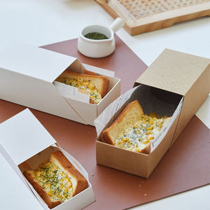 Custom Logo Customized Biodegradable Eco-Friendly Disposable Kraft Paper <b>Boxes</b> UV Coating for Restaurant Takeout Food Box - Product Image 5